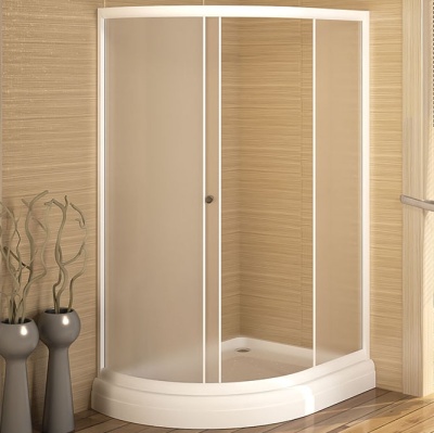 Душевой уголок Radomir 120x90 R 1-03-1-2-0-0101 с поддоном профиль Белый стекло матовое