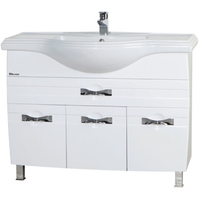 Тумба c раковиной Bellezza Абрис 105 Белая