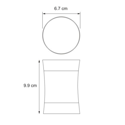 Стакан для зубных щеток WasserKRAFT Wern K-7528 Хром Черный