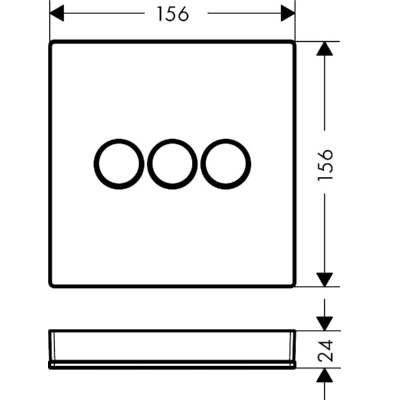 Переключатель потоков Hansgrohe Select 15736600 Черный хром