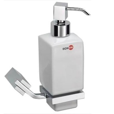 Дозатор для жидкого мыла Schein Watteau 122DS-R Хром, Белый
