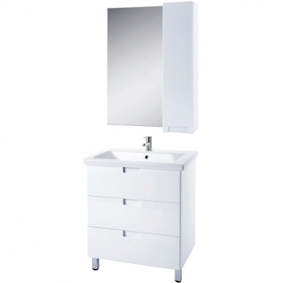 Зеркало со шкафом Bellezza Пегас 60 R 4610409001018 Белое