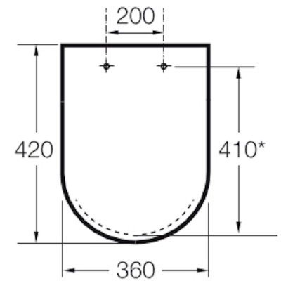 Сиденье для унитаза Roca Hall 801620004 Белая без микролифта