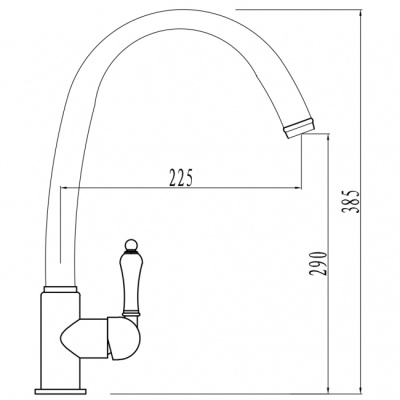 Смеситель для кухни Kaiser Vincent 31333-9 Черный матовый