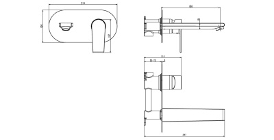 Смеситель для раковины Bien BL45020102 Хром