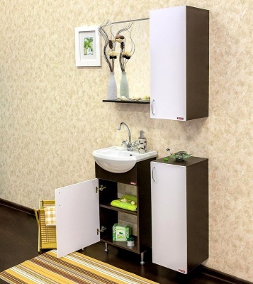 Тумба с раковиной Sanflor Мокко 45 L Н0000000581 Венге Белая