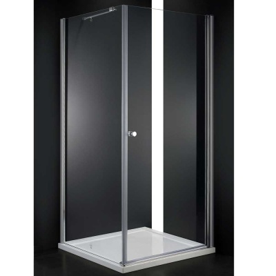 Душевой уголок Cezares Elena W-A-1 90x90 ELENA-W-A-1-90-P-Cr-L профиль Хром стекло рифленое