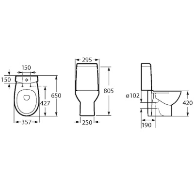 Бачок для унитаза Roca Victoria Nord 341ND0000 Белый
