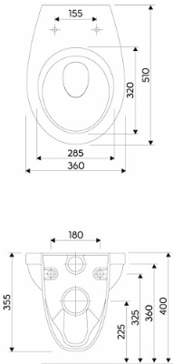 Унитаз Kolo Idol M1310000U подвесной с сиденьем