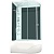 Душевая кабина Domani-Spa Delight 128 High 120x80 DS01D128LHBM10 с гидромассажем профиль Белый задние стенки Черные