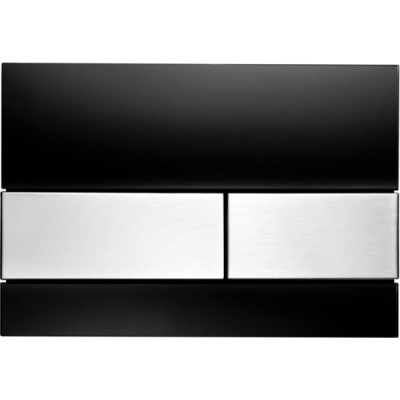 Кнопка смыва Tece Square 9240806 для унитаза Черная Нержавеющая сталь