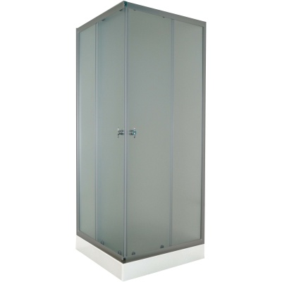 Душевой уголок Parly ZEQ811 80х193 профиль Матовый алюминиевый стекло матовое