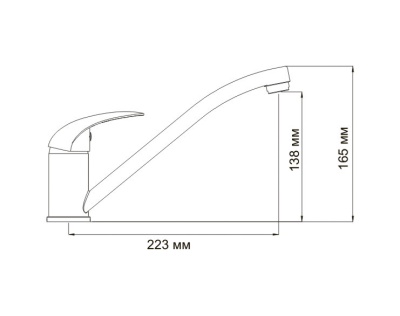 Смеситель для кухни WasserKRAFT Isen 2607 Хром