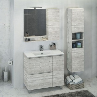 Тумба с раковиной Comforty Верона 90 4137059 Дуб белый