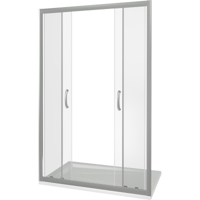 Душевая дверь в нишу Good Door Infinity WTW-TD-170 170 профиль Хром стекло прозрачное