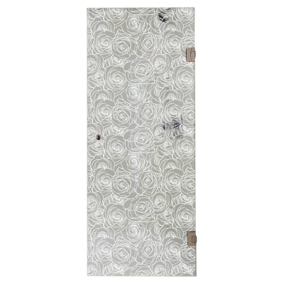 Душевая дверь в нишу Bronze de Luxe SEM-01P 70 Прозрачное стекло, петли бронза классические