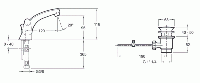 Смеситель для раковины Jacob Delafon Ginko E72915-CP Хром
