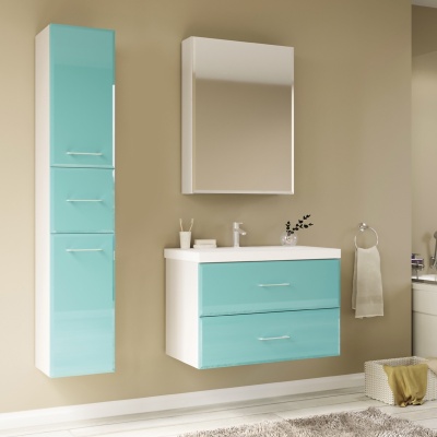 Зеркальный шкаф Marka One Mix 60 Белый