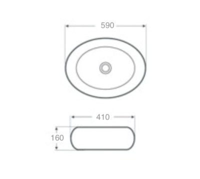 Раковина-чаша Mira 59 MR-5941 Белая
