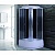 Душевая кабина Niagara NG-7508-08 90х90 стекло матовое задняя стенка Черная