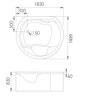 Душевой уголок Gemy Sunny Bay 100х75 прямоугольный профиль Хром стекло прозрачное