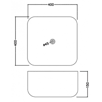 Раковина-чаша Jaquar JDS 40 JDS-WHT-25911 Белая